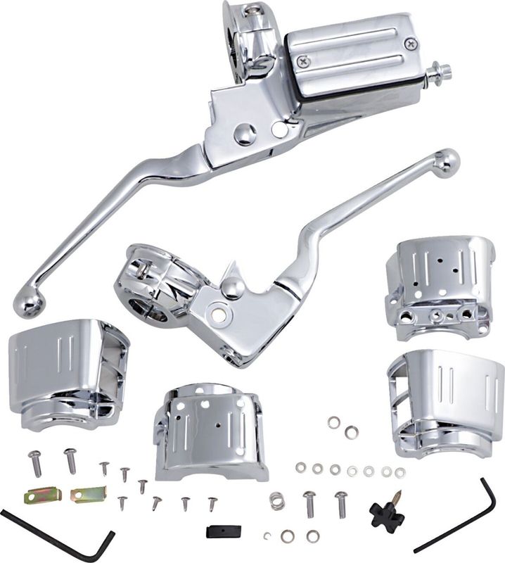 Styre Drag Specialties krom svart H-D 84-95