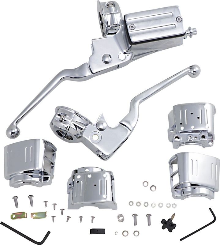 Styre Drag Specialties krom svart H-D 84-95
