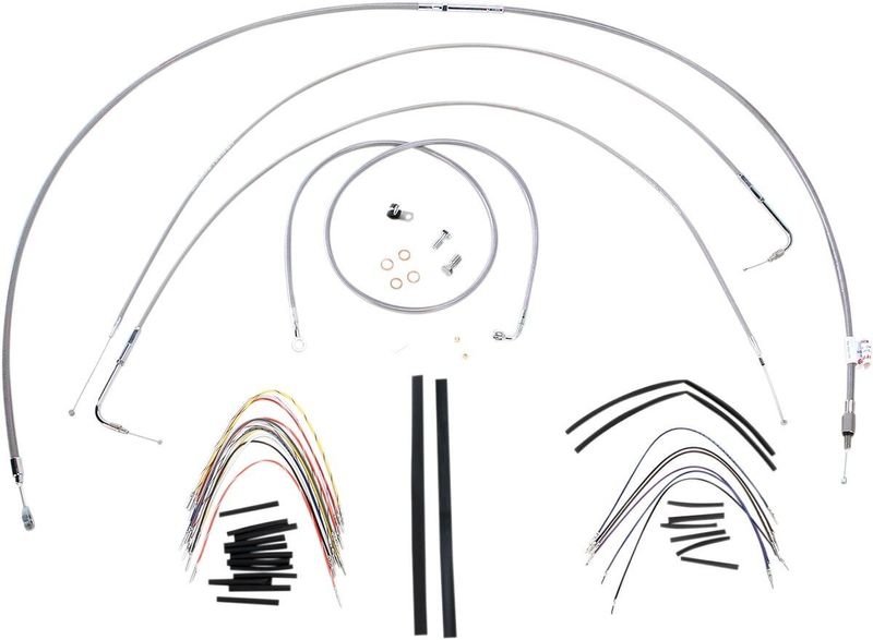 Vajer- och slangsats Burly Apehanger 16" FXST/B/D 00-06