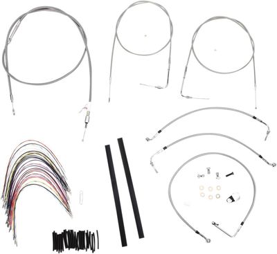 Vajer- och slangsats Burly Apehanger 14" FLHR/C, FLT/C/R 97-99