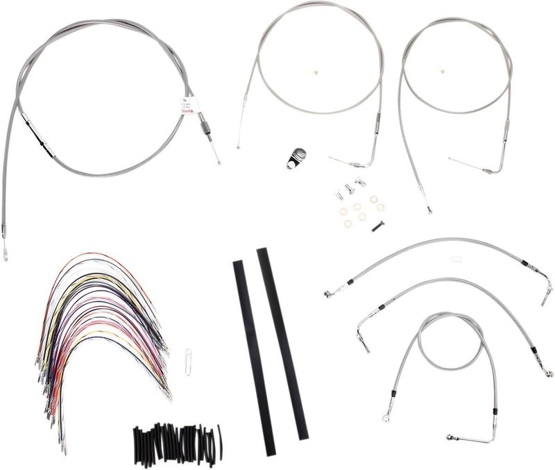 Vajer- och slangsats Burly Apehanger 16" FLHR/C, FLT/C/R without Cruise