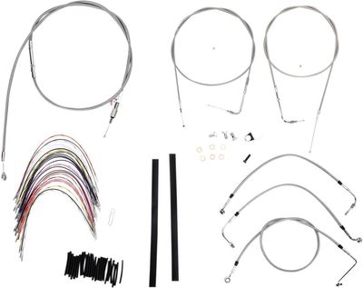 Vajer- och slangsats Burly Apehanger 18" FLHR/C, FLT/C/R without Cruise