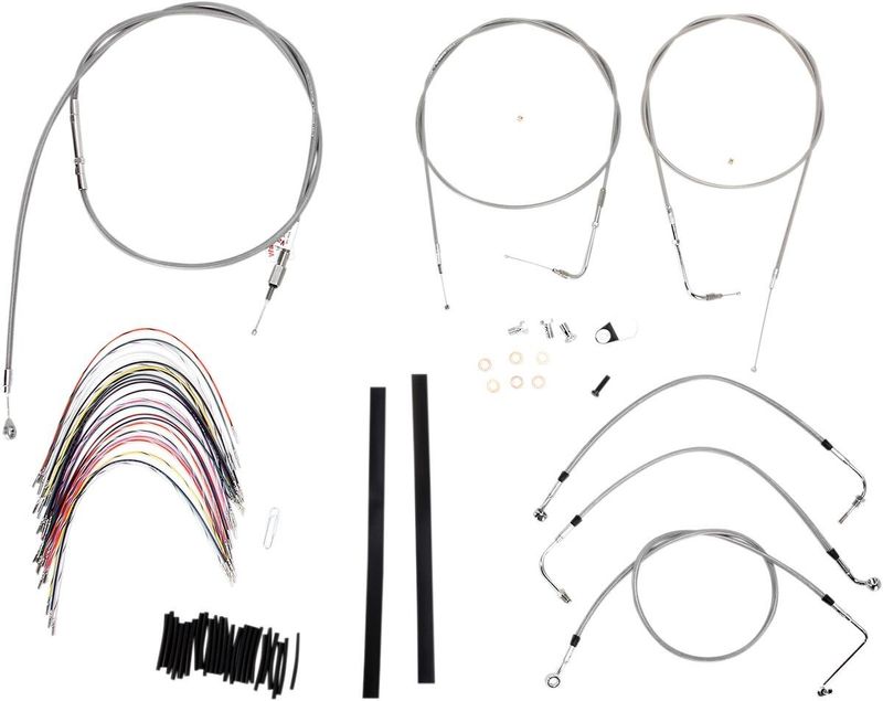 Vajer- och slangsats Burly Apehanger 18" FLHR/C, FLT/C/R without Cruise