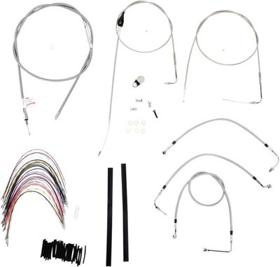 Vajer- och slangsats Burly Apehanger 16" FLHR/C, FLT/C/R with Cruise