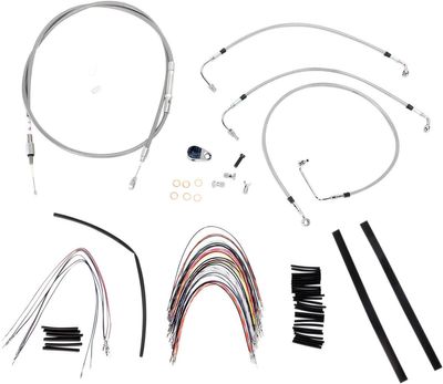 Vajer- och slangsats Burly Apehanger 14" FLHR/C & FLTR/U/X. Without ABS