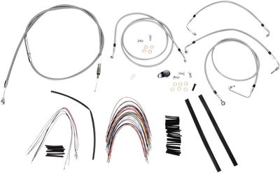 Vajer- och slangsats Burly Apehanger 14" FLHR/C & FLTR/U/X. With ABS