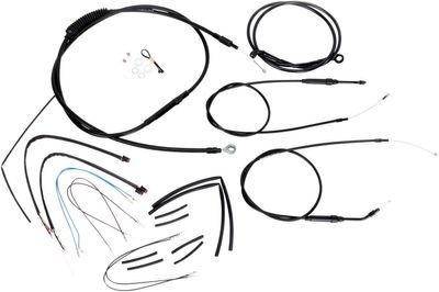 Vajer- och slangsats Burly Apehanger 12" Dyna 12-17