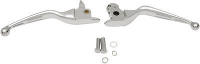 Handtagssats Drag Specialties spårad bred krom Touring 14-16, Trike 14-15