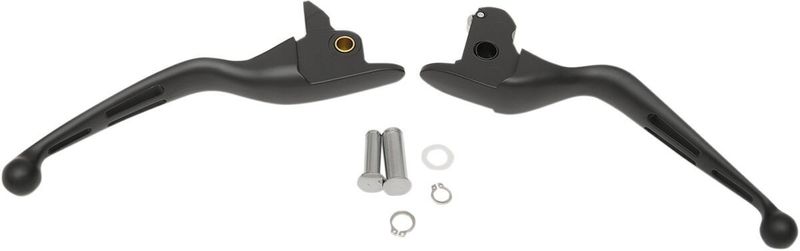 Handtagssats Drag Specialties spårad bred matt svart H-D 08-16