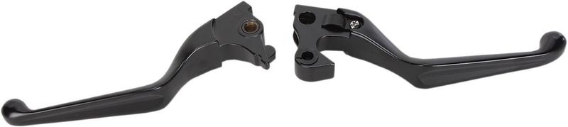 Handtagssats Drag Specialties bred matt svart spårad Sportster 14-22