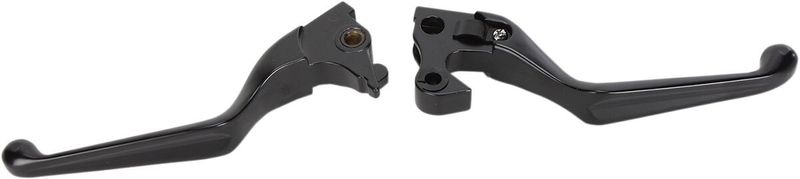Handtagssats Drag Specialties bred matt svart spårad Sportster 14-22