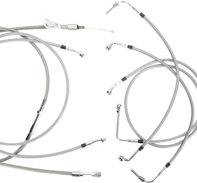 Vajer- och slangsats Burly Apehanger 15" FLHX, FLHT/C/U. With ABS 08-13