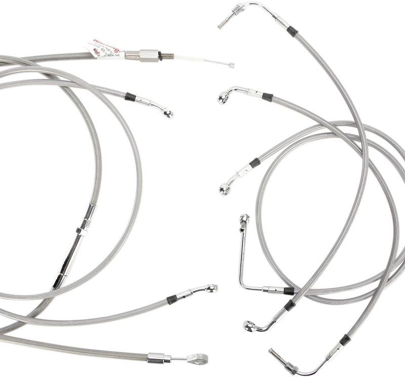 Vajer- och slangsats Burly Apehanger 15" FLHX, FLHT/C/U. With ABS 08-13