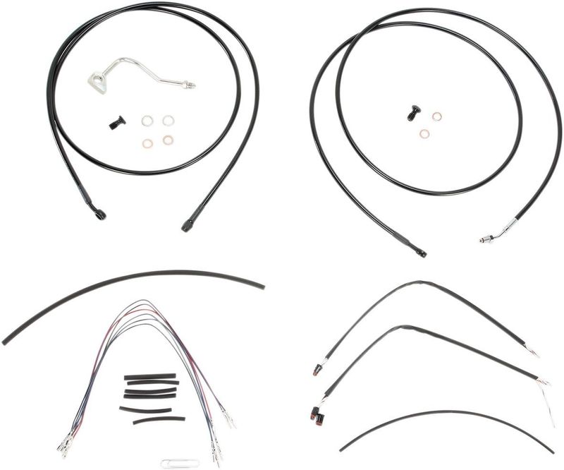 Vajer- och slangsats Burly Apehanger 15" FLHX, FLHT/C/U 14-16 B30-1116