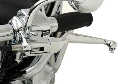 Handtagssats Drag Specialties skalle krom H-D 96-17
