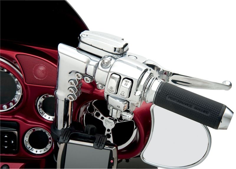 Kopplingshandtag Drag Specialties krom Touring 08-13