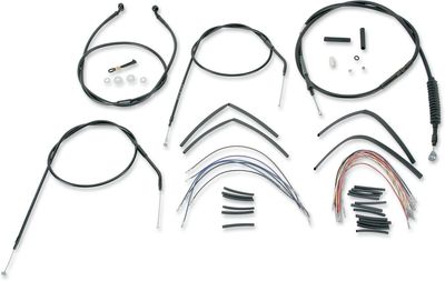 Vajer- och slangsats Burly Apehanger 16" XL Sportster with single disc B30-1001