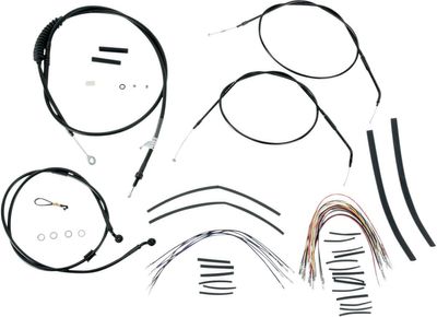 Vajer- och slangsats Burly Apehanger 14" XL Sportster with single disc B30-1004