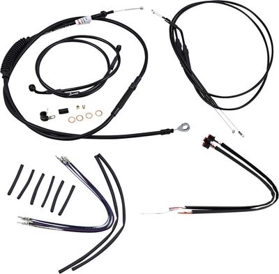 Vajer- och slangsats Burly Apehanger 14" XL Sportster 14-22