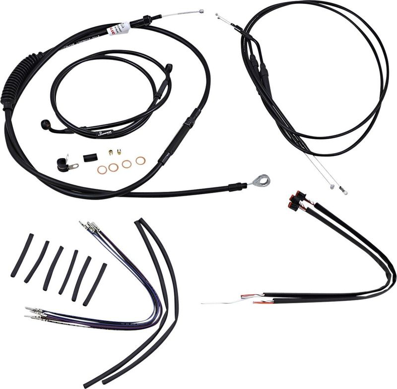Vajer- och slangsats Burly Apehanger 14" XL Sportster 14-22