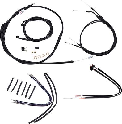 Vajer- och slangsats Burly Apehanger 16" XL Sportster 14-22