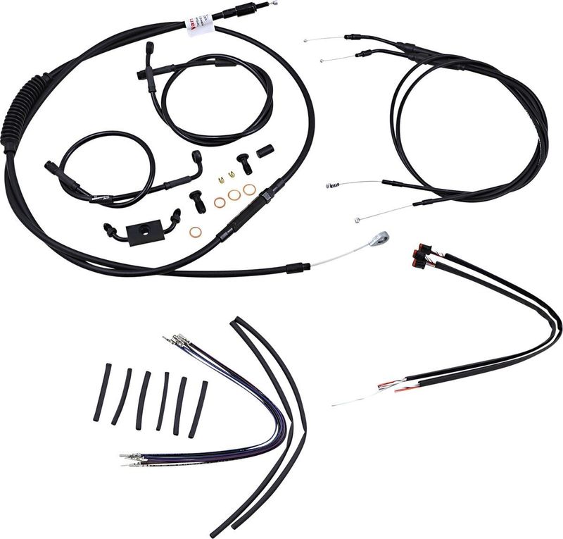 Vajer- och slangsats Burly Apehanger 16" Dyna 14-16