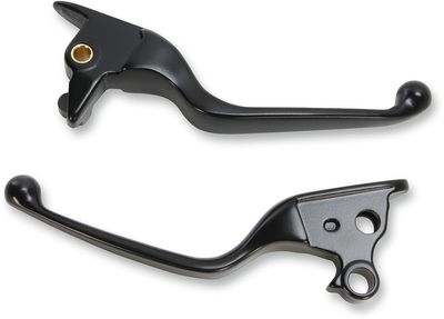 Handtagssats Drag Specialties bred svart Softail 15-23