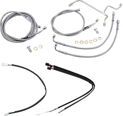 Vajer- och slangsats Burly Apehanger 16" FLHR, FLTRX. Without ABS 17-19