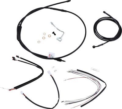 Vajer- och slangsats Burly Apehanger 18" FLHR, FLHRC with ABS 14-16