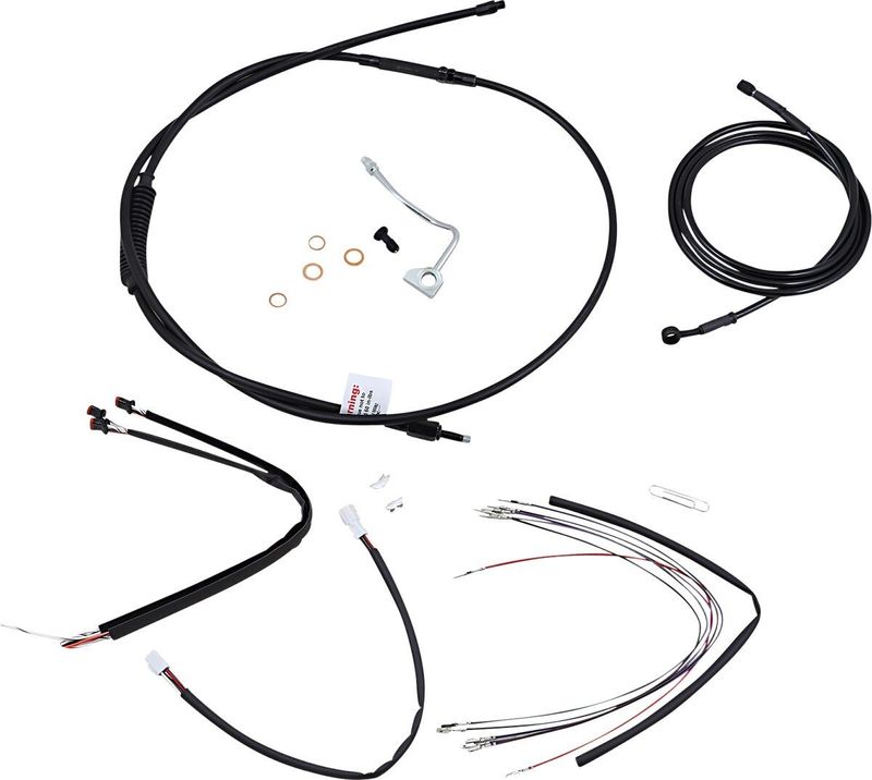 Vajer- och slangsats Burly Apehanger 18" FLHR, FLHRC with ABS 14-16