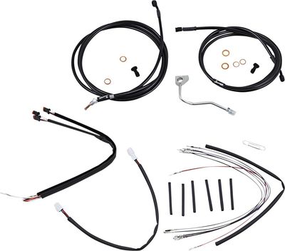 Vajer- och slangsats Burly Apehanger 18" svart 2016 FLTRU