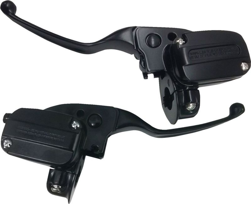 Kopplingshandtag Drag Specialties matt svart Touring 17-20