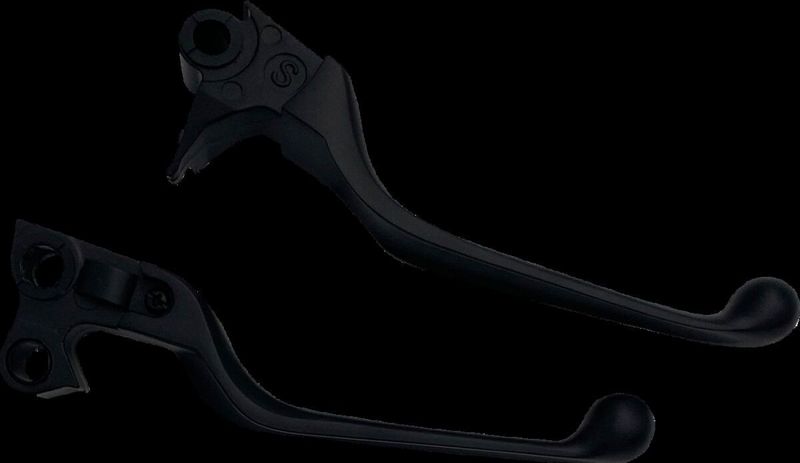 Handtagssats Drag Specialties smal svart matt Softail 96-16