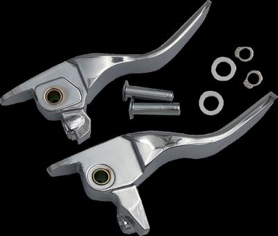 Handtagssats Drag Specialties kort Touring 17-20, Trike 17-19 krom