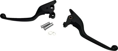 Handtagssats Drag Specialties smal svart matt Softail 15-24