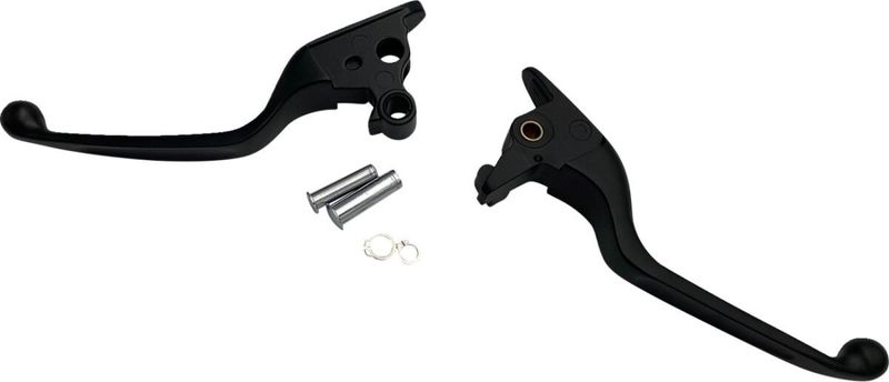 Handtagssats Drag Specialties smal svart matt Softail 15-24