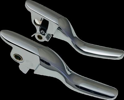 Handtagssats Drag Specialties kort Touring 21-24, Trike 21 krom