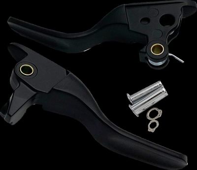 Handtagssats Drag Specialties kort Touring 21-24, Trike 21 mattsvart