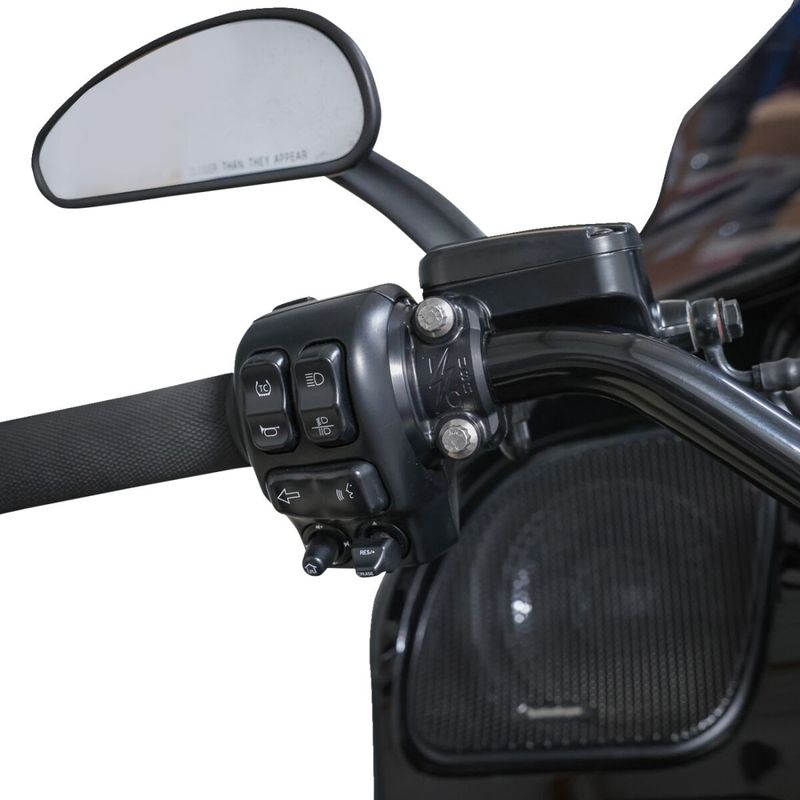 Klammer Thrashin Supply Speedway Perch svart H-D 82-upp