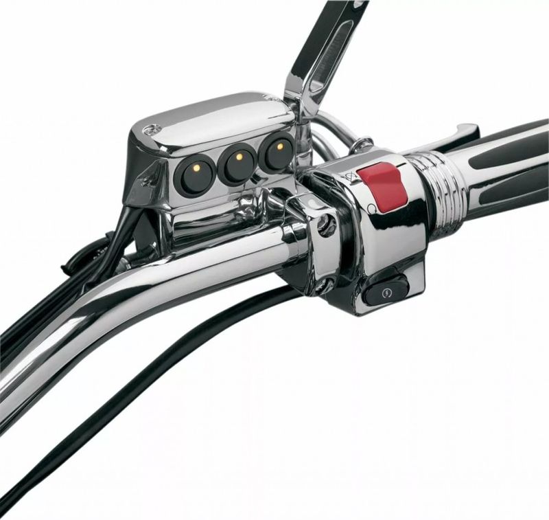 Strömbrytare Show Chrome LED krom Honda 88-22, Yamaha 96-14