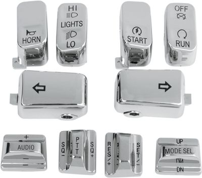 Lock strömbrytare Drag Specialties Audio/cruise-control Aud/crz krom Touring 96-13