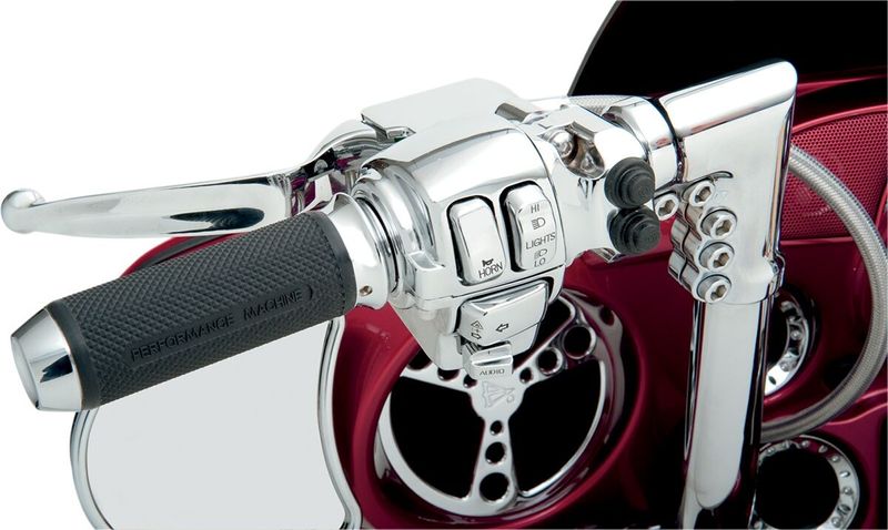 Lock strömbrytare Drag Specialties Audio/cruise-control Aud/crz krom Touring 96-13