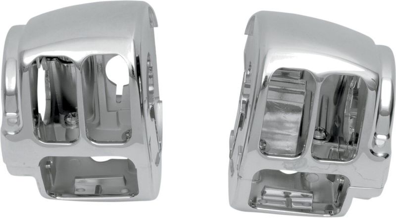 Hus styrströmbrytare Drag Specialties Right/bottom krom höger Softail 11-15, Dyna 12-15