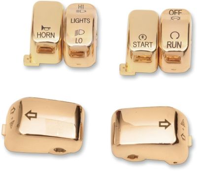 Lock strömbrytare Drag Specialties Softail 11-13 guld