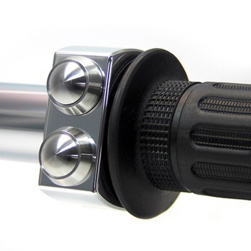 Styrströmbrytare Motogadget mo-Switch 3 knappar 22 mm polerad/rostfri