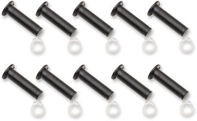 Skruvsats bromshandtag Drag Specialties med låsclips svart FL 08-19 10-pack