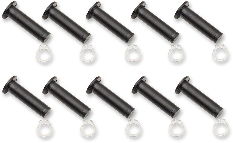 Skruvsats bromshandtag Drag Specialties med låsclips svart FL 08-19 10-pack