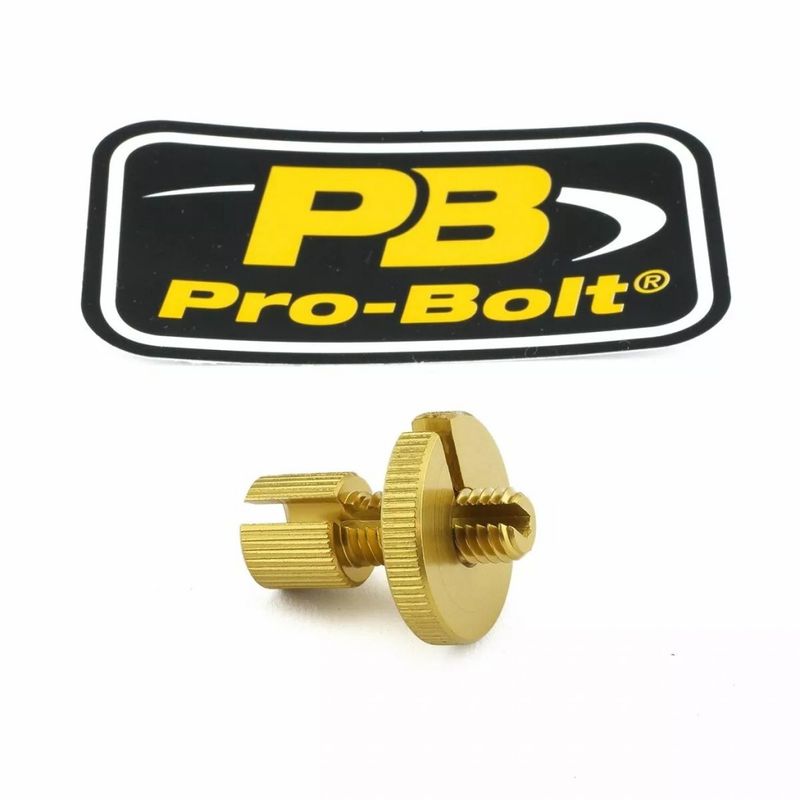 Vajerjusterare Pro Bolt M8 aluminium guld