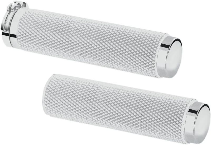 Handtag Pingel billet räfflad krom H-D 72-22