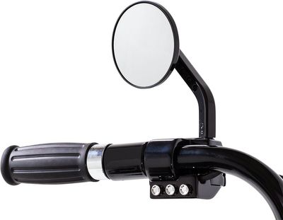 Handtag Drag Specialties krom gummi Dyna 07-17, Sportster 07-17, Softail 07-15